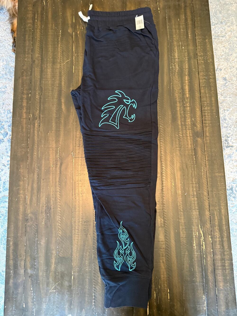 Disney’s Blue Lightning Black Jogger Womens size Large